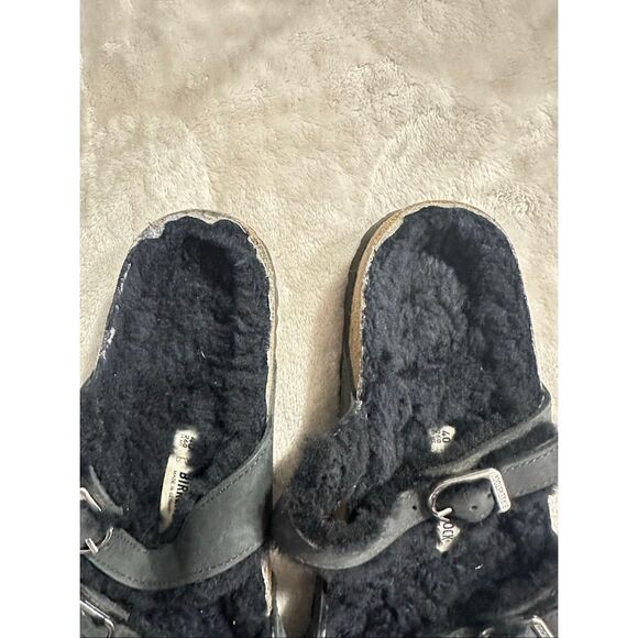Birkenstock Shearling Fur Black Suede Women’s Regular Fit Mayari Womens 9 - Picture 12 of 12
